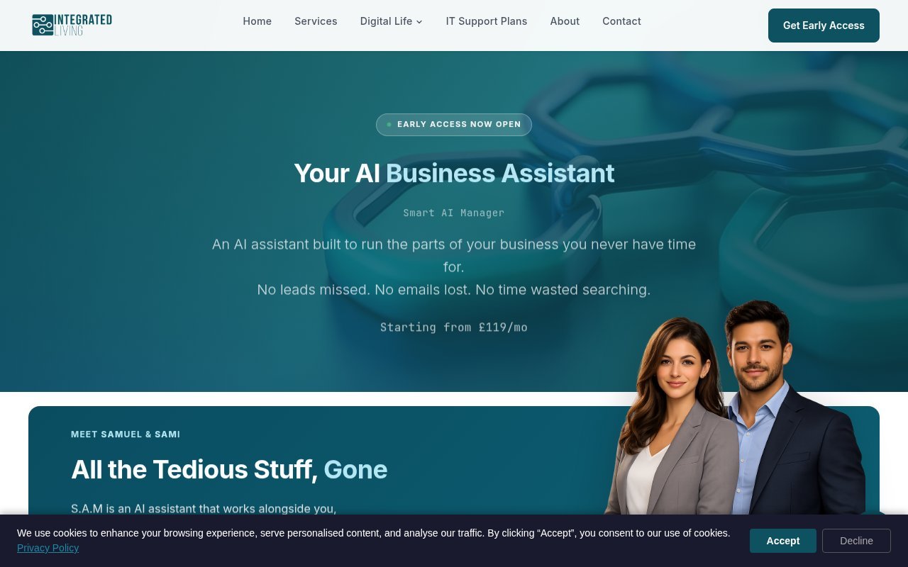S.A.M Smart AI Manager product page